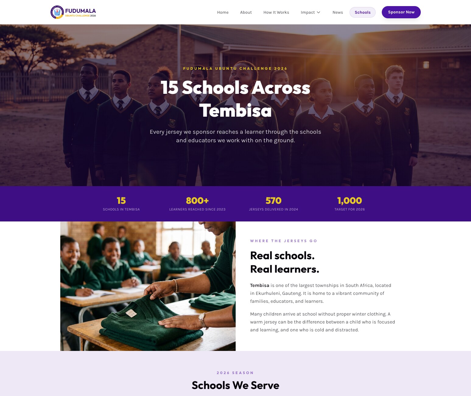 15 Schools, Named and Represented screen