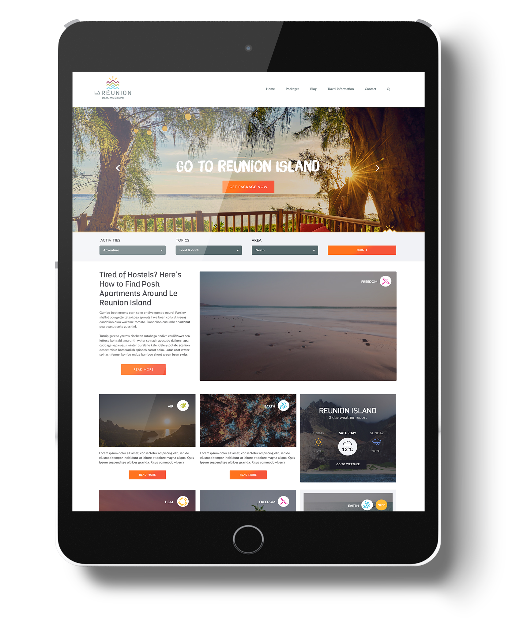 Packages and Activity Discovery screen