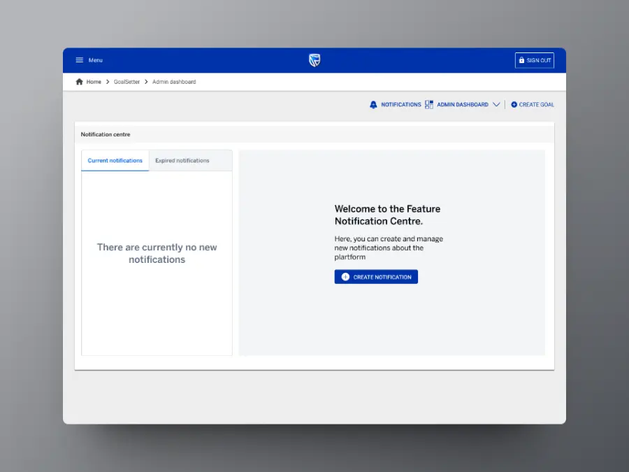 Standard Bank Group, Goalsetter | Notifications Centre